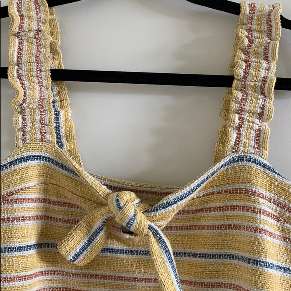 Madewell Texture & Thread Tie Front Tank Small - Picture 7 of 10